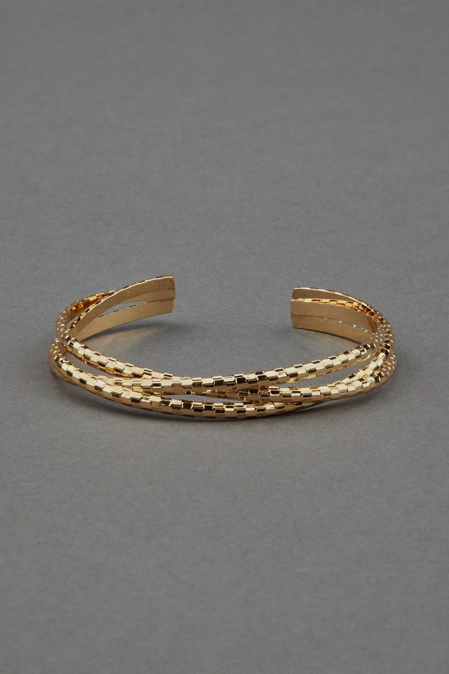 criss cross cuff bracelet